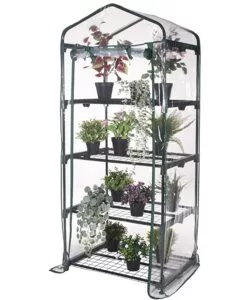 SERRA 4 RIPIANI IN ACCIAIO E TELO IN PVC - 69x49x157 CM - VERDELOOK
